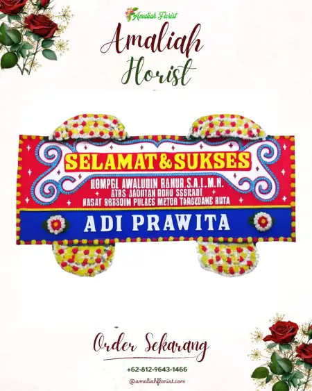 Papan Bunga Ucapan Selamat Wonosunyo